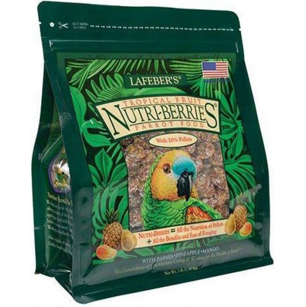 Tropical Fruit Nutri-Berries Papegaai 1.36kg - Parrot and Bird Supplies