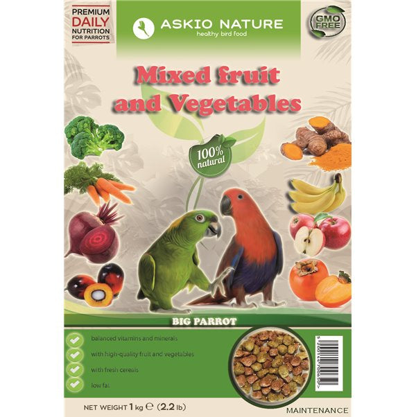 Askio Nature Fruitblend M/L 3kg - Parrot and Bird Supplies