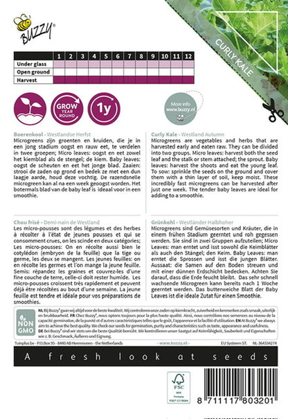 Microgreens Boerenkool - Parrot and Bird Supplies