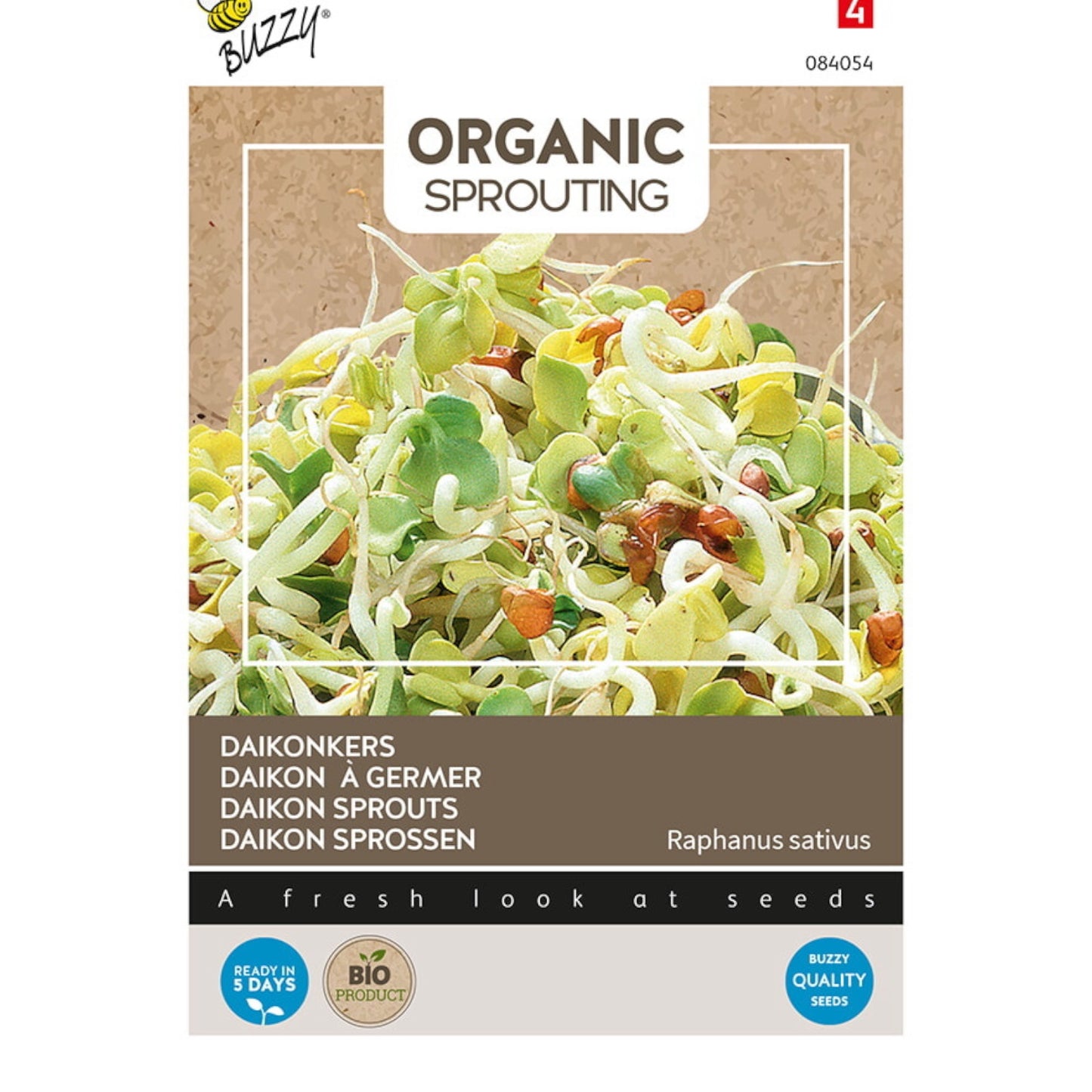 Organic Sprouting Daikonkers - Parrot and Bird Supplies