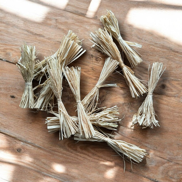 Raffia bosje per stuk